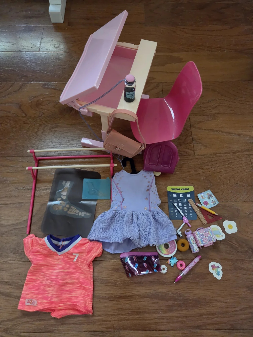 Our Generation Desk & Chair Play Set with Accessories, Extra Accessories